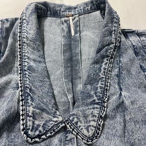 Free People “Charlie Denim Buttondown”